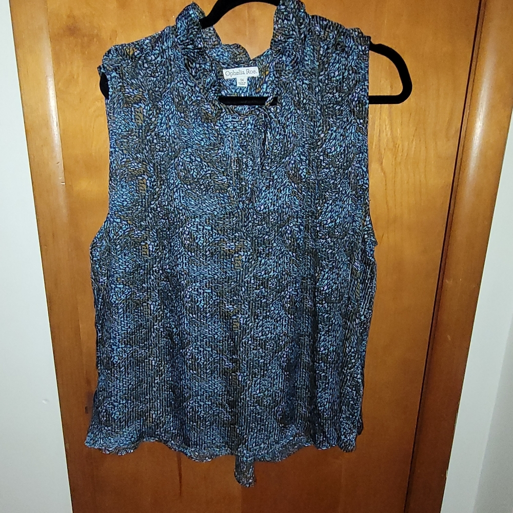 Ophelia Roe Speckled Sleeveless Blouse